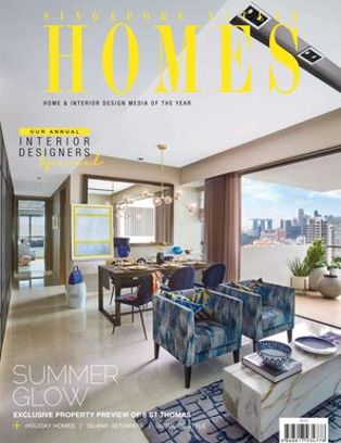 Singapore Tatler Homes feature cover, 2018.